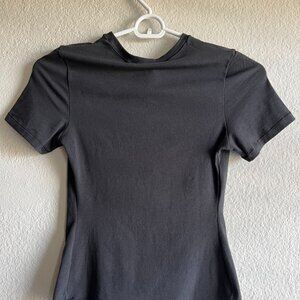 Skims Cotton Jersey T-Shirt, Black, Small